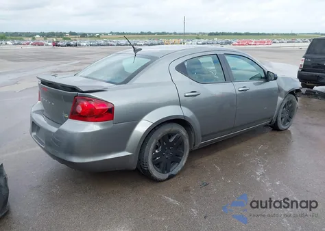 2013 Dodge Avenger Se V6 from USA, damaged, VIN 1C3CDZAG9DN766694